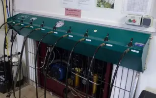 Füllstation für Pressluft und Nitrox