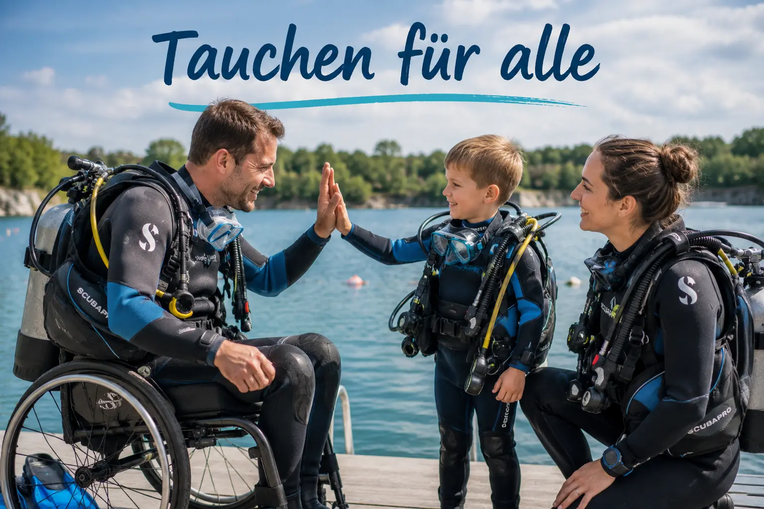 Tauchen für Kinder, Erwachsene und Menschen mit Handicap