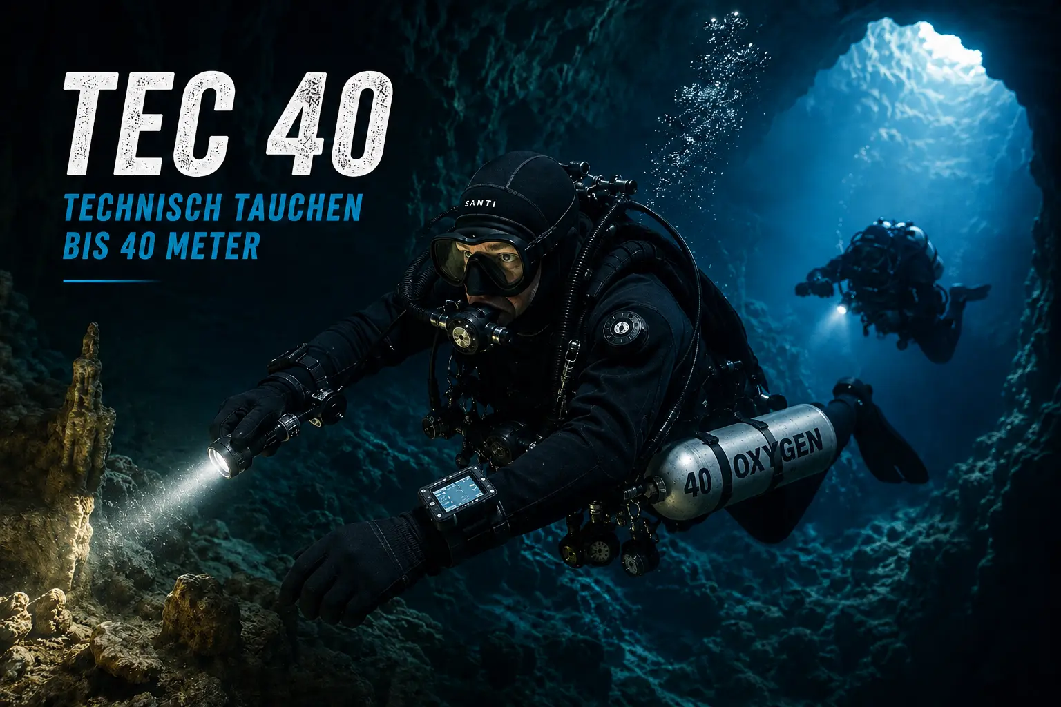 Technischer Taucher im TEC-40-Kurs